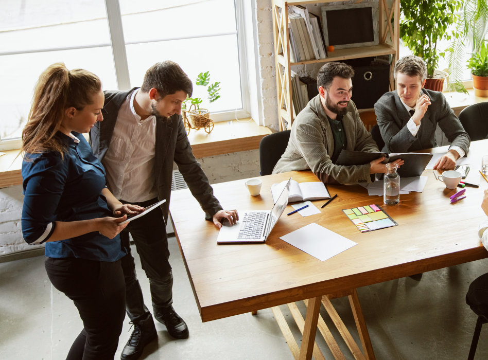 group of people sitting